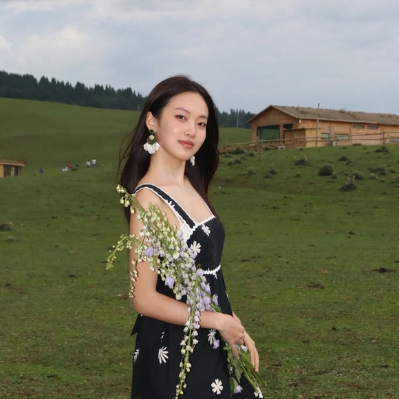 New Zara Printed Knotted Midi Dress 1165/092 - Picture 10 of 12